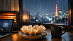 加湿器なしで乾燥対策、コーヒーフィルターで作るデスク加湿の簡単アイデア