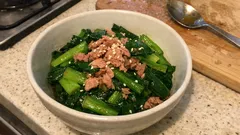 茹でて和えるだけ：小松菜とツナのさっぱりポン酢おひたし（あと一品に便利）