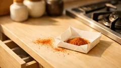 A4コピー用紙2枚で完成、引き出しの粉だし汚れを防ぐ紙トレーの作り方