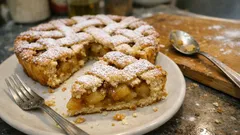 水っぽくならないのが嬉しい。煮りんごで作る「りんごのクロスタータ」