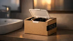 洗面所のヘアゴム迷子を解決する空き箱×ウェットシートのフタ収納術