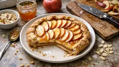 アプリコットジャムが決め手：りんごのフランジパーヌ・クロスタータを香ばしく焼くレシピ