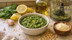 火を使わずに爽やか仕上げ：レモン香るバジルペスト（レモンペスト）の作り方