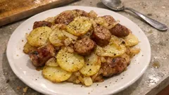 ホットクックでほくほくジャーマンポテト:切って重ねて3分、あと一品に