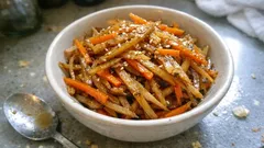 砂糖なしでもおいしい:はちみつで作る、まろやかきんぴらごぼう