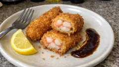 小えびが主役に変わる:2尾重ねでボリューム満点のエビフライ