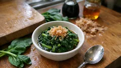 だし香るほうれん草のおひたし—はちみつでやさしく整える作り置き副菜