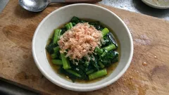 レンジでつゆを作って失敗なし。オータムポエム（アスパラ菜）のおひたしレシピ