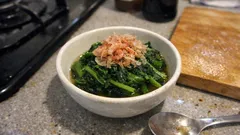 レンジで完結、ほうれん草のおひたし—めんつゆで味が決まる作り置き副菜