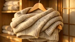 ニットの肩にハンガー跡をつけない収納術 伸びを防ぐ掛け方と畳み方